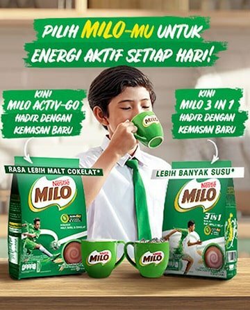 gambar iklan susu milo