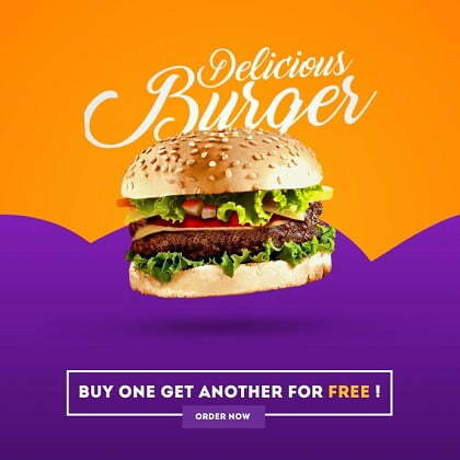 gambar iklan burger