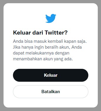 cara logout twitter di pc