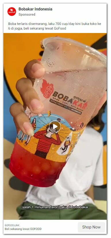 contoh iklan minuman boba