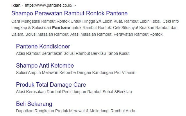 contoh iklan shampo pantene