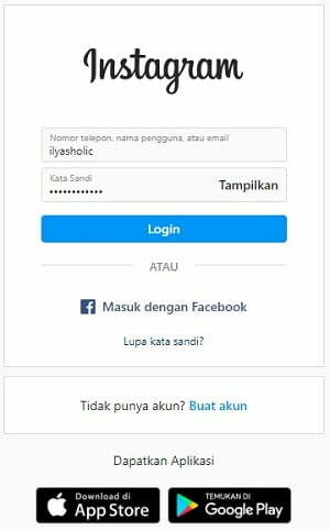 link profil instagram saya