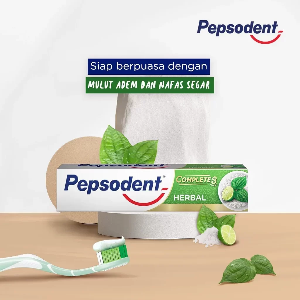 poster iklan pepsodent herbal