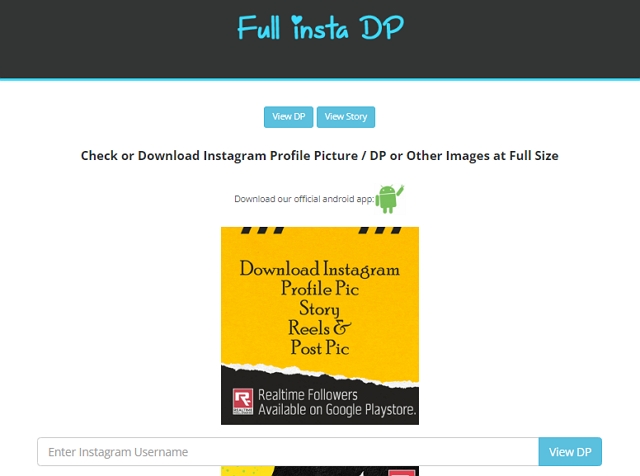 cara download foto profil instagram