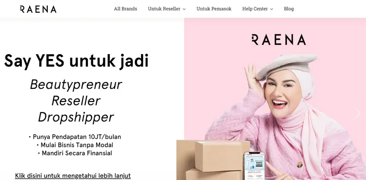 cara menjadi reseller di aplikasi RAENA