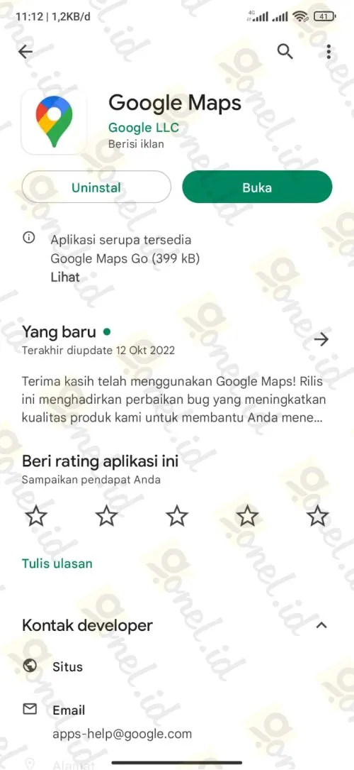 download dan install aplikasi google maps