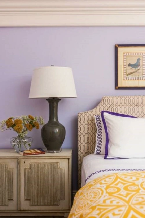 lavender warna cat kamar aesthetic