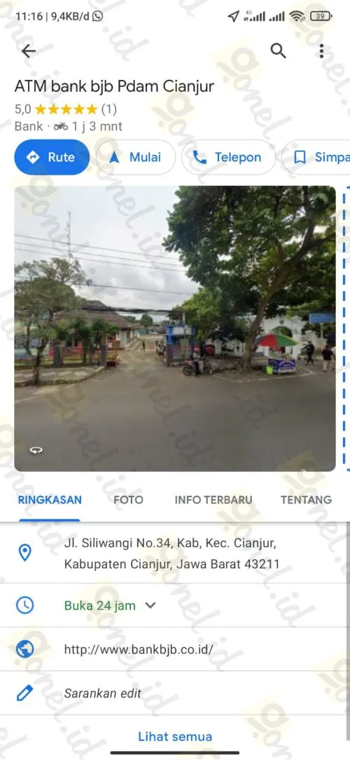 pilih lokasi terdekat dari tempat kamu