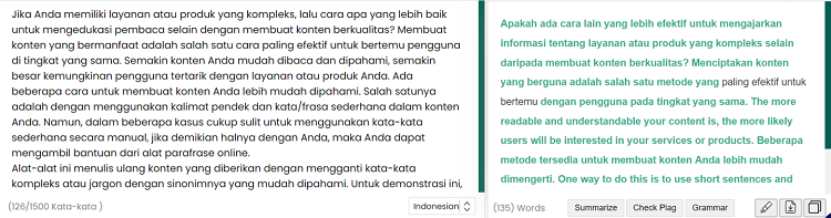 alat-alat ini menulis ulang konten yang kompleks